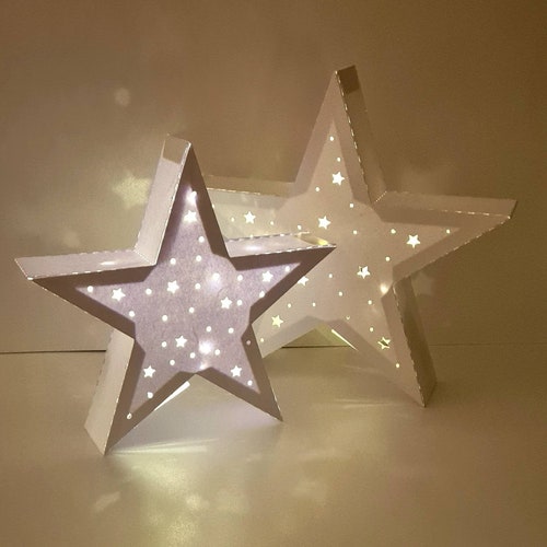 3D Basic Paper Star Lantern SVG CUTTING FILE and Pdf Etsy