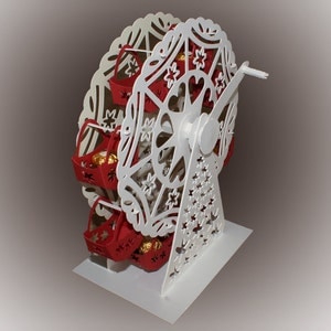 3D SVG Drehrad Riesenrad mit Leckerlikörben digitale Vorlage