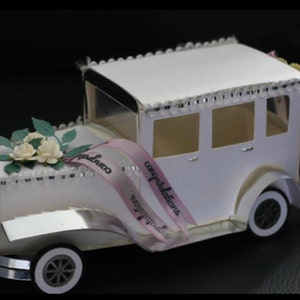 3D-SVG Vintage auto cadeau box DIGITAL downloaden