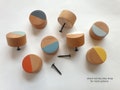 Cupboard Door Knob Furniture Handle Drawer Pull Wood Wooden Peg Hand Painted Modern Scandi Kitchen Dresser Wardrobe Cabinet Decorative UK