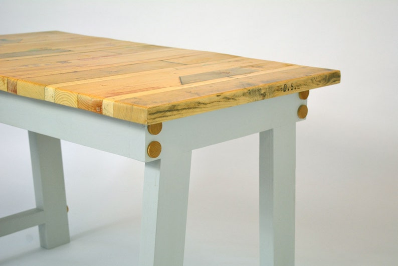 STYLE 2 Table à manger en bois de palette récupérée image 3