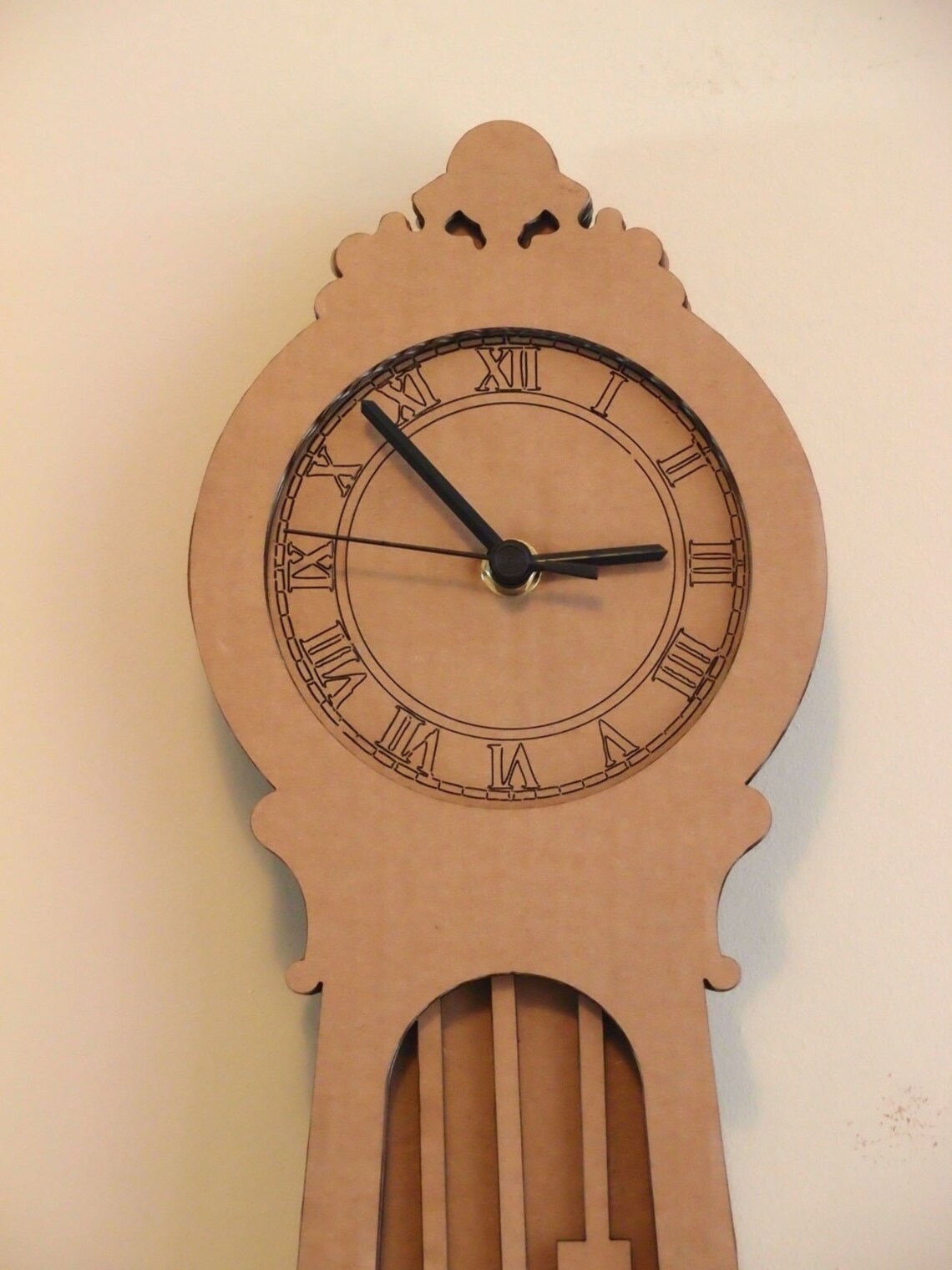 Cardboard Grandfather Clock Etsy UK