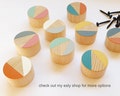 Cupboard Door Knob Furniture Handle Drawer Pull Wood Wooden Peg Hand Painted Modern Scandi Kitchen Dresser Wardrobe Cabinet Decorative UK