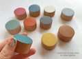 Cupboard Door Knob Furniture Handle Drawer Pull Wood Wooden Peg Hand Painted Modern Scandi Kitchen Dresser Wardrobe Cabinet Decorative UK