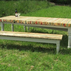 Reclaimed Pallet Wood Dining Table image 4