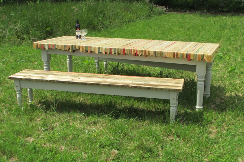 Reclaimed Pallet Wood Dining Table image 4