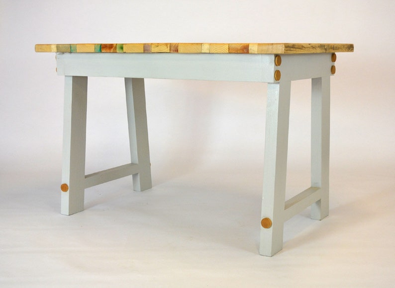 STYLE 2 Table à manger en bois de palette récupérée image 2