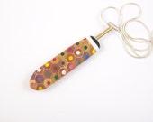 Pencil Crayon LONG Pendant - On an 18" sterling silver snake chain