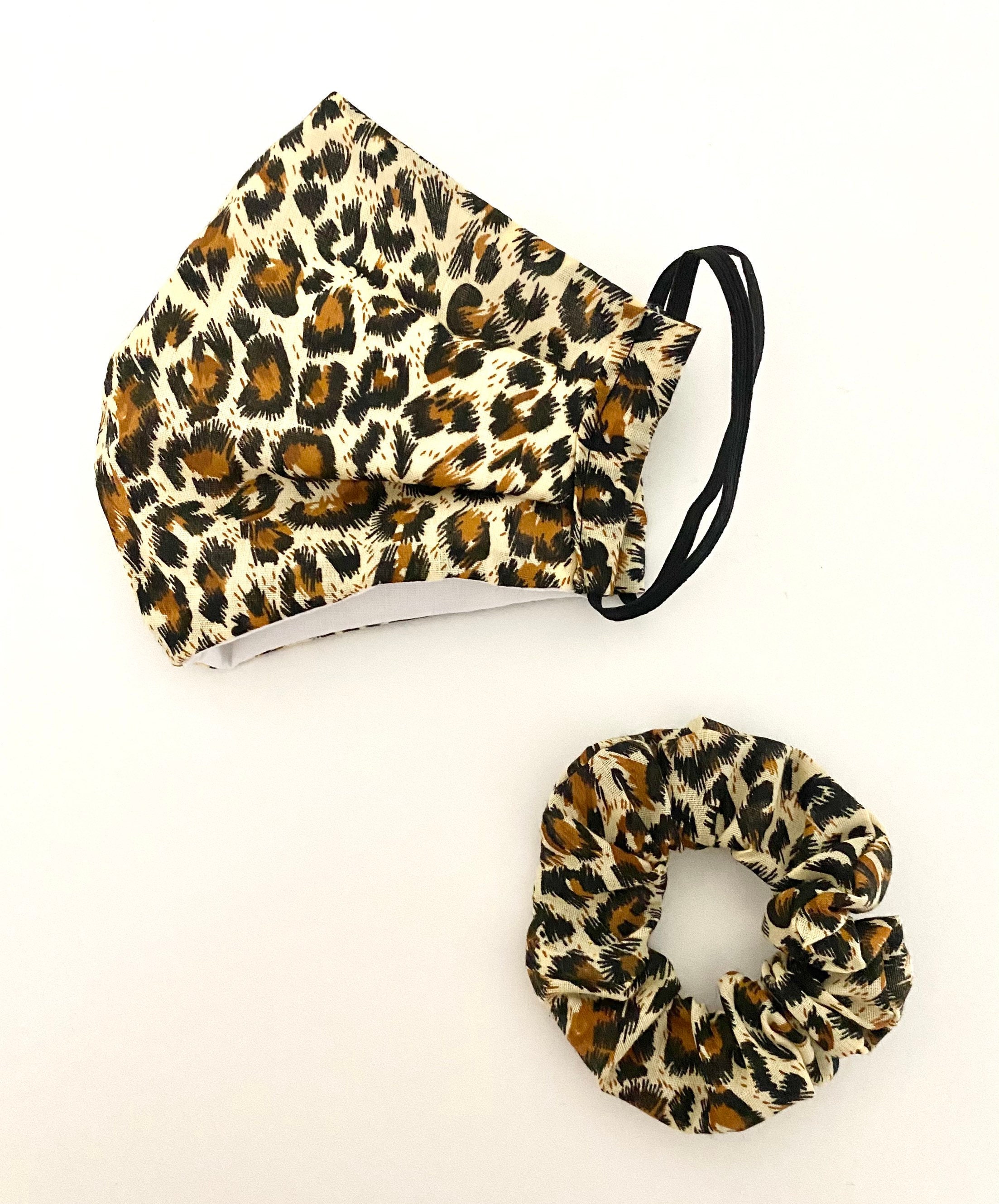 Cheetah Face Mask Animal Print Mask Washable Mask Cotton Etsy