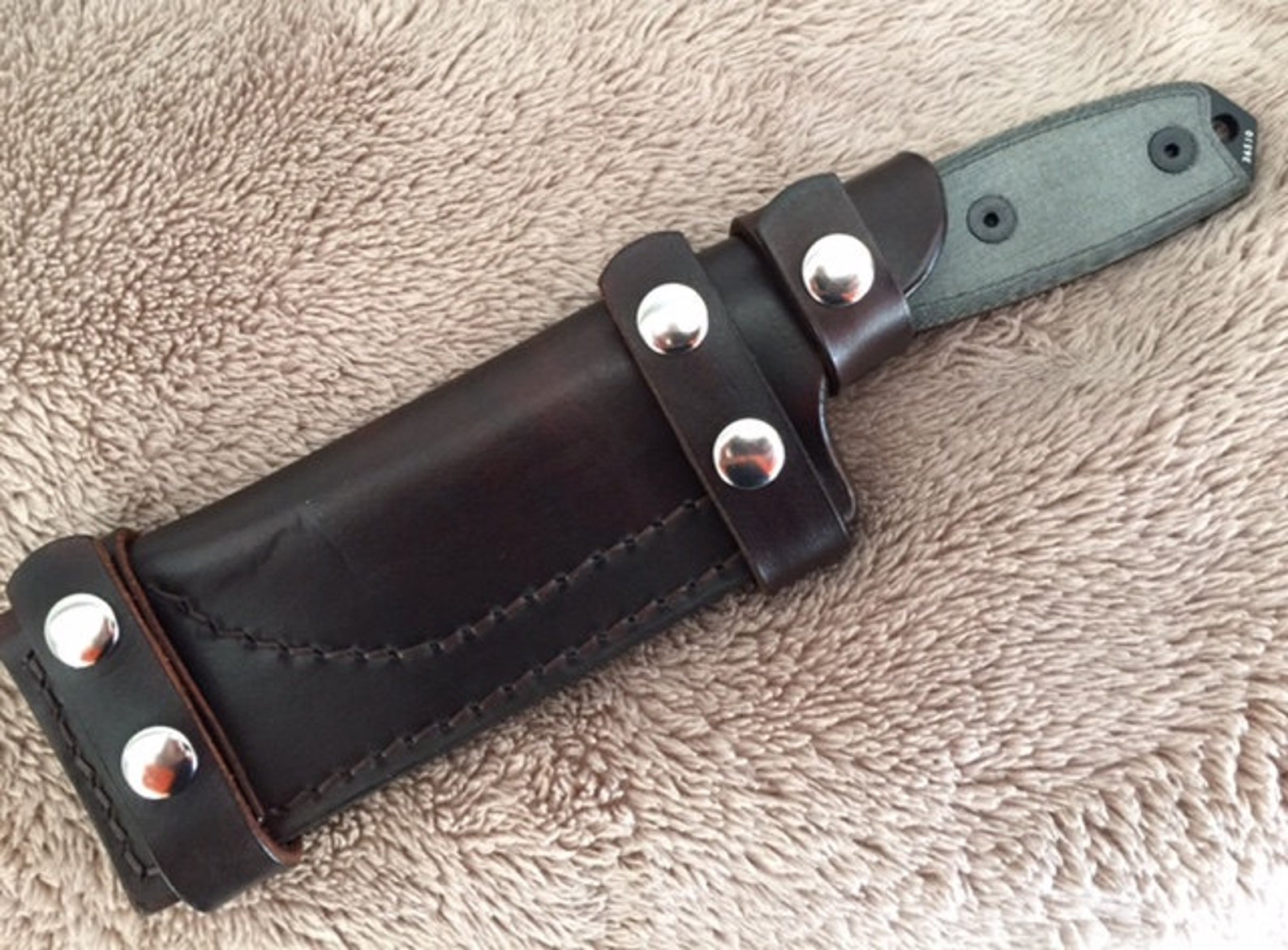 Handmade Esee 3 or RAT 3 Leather Scout Carry Knife Sheath W/o Etsy