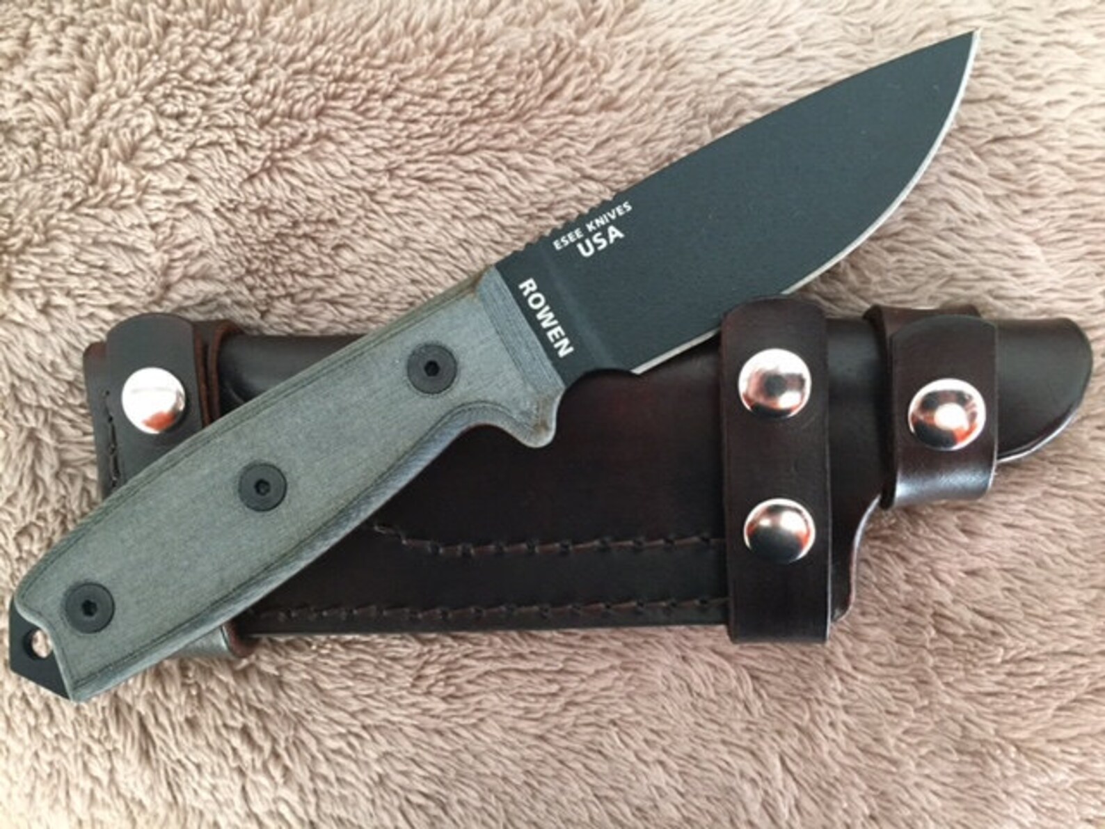 Handmade Esee 3 or RAT 3 Leather Scout Carry Knife Sheath W/o Etsy