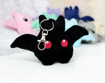 Bat keychain, cute bat, kawaii keychain, bat plush, bat gift, kawaii plush, kawaii toy, cute soft toy, kawaii bat plush, bat key chain