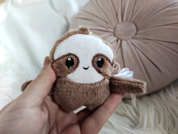 Siachi Sloth Keychain, Cute Sloth, Kawaii Keychain, Sloth Plush, Sloth Gift, Kawaii Plush, Kawaii Toy, Cute Soft Toy, Kawaii Sloth Plush
