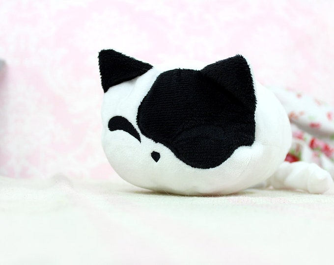 Kuscheltier Katze Plüsch kawaii Marshmallow Katze // süße Etsy.de