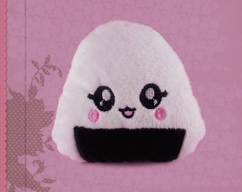 Onigiri plush cuddly sushi plushie kawaii happy