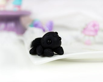 Spider figure, cute spider, halloween deco, spider figurine, spider decoration, spider, fimo decoration, kawaii, kawaii figure, fimo figure