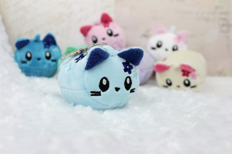 Cat keychain, cute cat, kawaii keychain, cat plush, cat gift, kawaii plush, kawaii toy, cute soft toy, kawaii cat plush, neko plush image 1