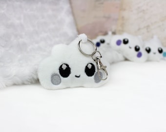 Cloud keychain, cute cloud, kawaii keychain, cloud plush, kawaii plush, kawaii toy, cute soft toy, kawaii cloud plush, cloud key chain