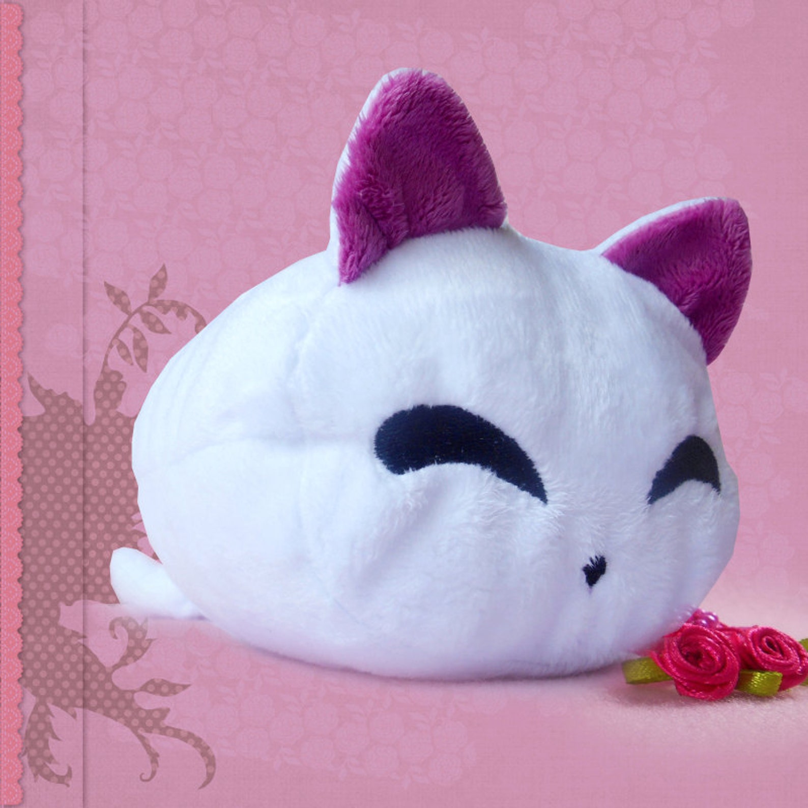 Kuscheltier Katze Plüsch kawaii Marshmallow Katze mini Etsy