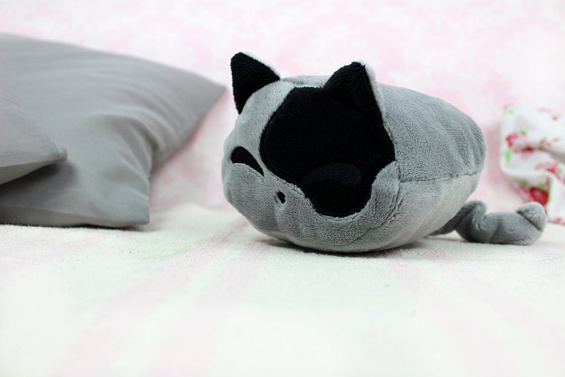 Cuddly Toy Cat Plush Kawaii Marshmallow Cat // Sweet Cat to Etsy