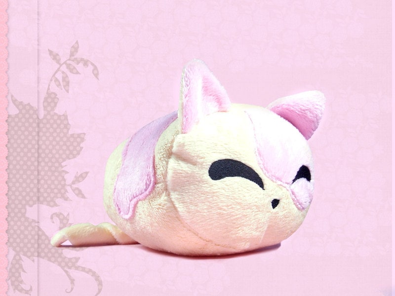 marshmallow plush cat