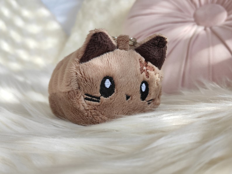 Cat keychain, cute cat, kawaii keychain, cat plush, cat gift, kawaii plush, kawaii toy, cute soft toy, kawaii cat plush, neko plush image 4