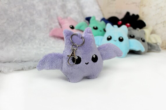 Fledermaus Schlüsselanhänger, Plüsch Anhänger, Schlüsselanhänger Plüsch, kawaii Plüschtier, Glücksbringer Anhänger, Plüschtier Anhänger