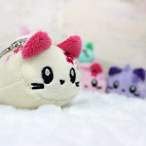 Cat keychain, cute cat, kawaii keychain, cat plush, cat gift, kawaii plush, kawaii toy, cute soft toy, kawaii cat plush, neko plush image 8