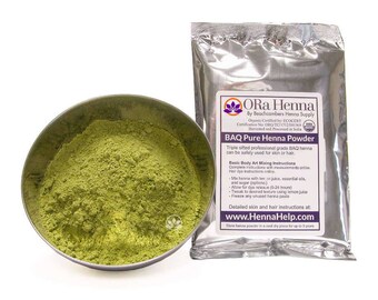 ORa Henna Tattoo Body Art or Hair Powder Professional Organic Rajasthani Mehndi 100 Grams 2017 Fall Crop