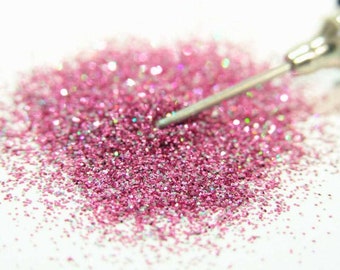 Pink Magic: Ultra Fine Cosmetic Grade Body Safe Loose Glitter for Henna Tattoo, Scrap Booking, Arts, Face Paint, in Precision Poof Bottle