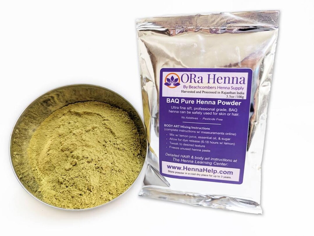 Brown Red Henna Tattoo Body Art Powder or Hair Color Ora Professional
