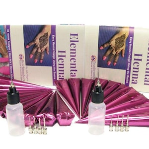 Fund Raiser Mehndi Henna Tattoo Kit Pre-Mixed PASTE for Charity School Events Festivals Parties