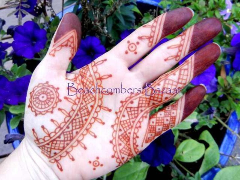 Henna Powder Tattoo Kit 200gm Body Art Quality Temporary Stain Etsy