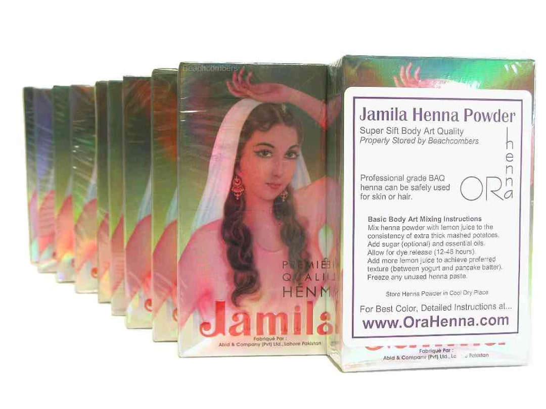 10 Boxes 1 Kilo Jamila Henna Powder Temporary Tattoo Body Art - Etsy 10 Boxes 1 Kilo Jamila Henna Powder Temporary Tattoo Body Art - Etsy