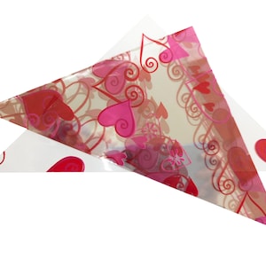 Cellophan Mylar Kunststoff Dreiecke für die Herstellung von Hand Rolled Henna Tattoo Paste Cones 100 Blatt