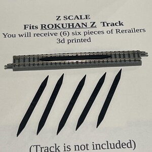 Z Scale Rerailer Ramp ROKUHAN Model Train Track - Z Scale Track - RERAILER - Crossing - 3d ...