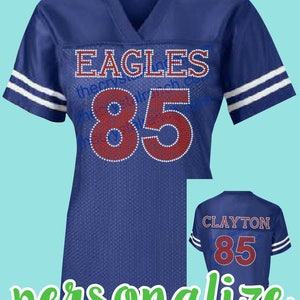 TP009 Custom Rhinestone Jersey