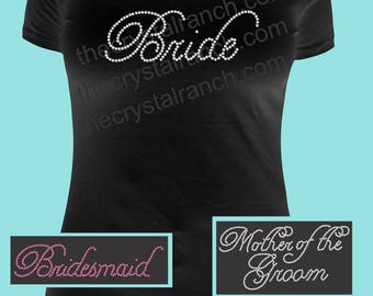 Bride Rhinestone Tee TF014