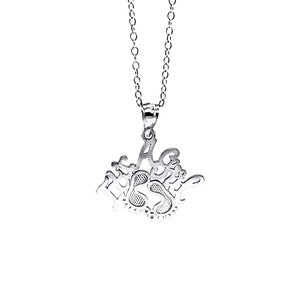 Silver “It’s a Girl” Necklace- 925 Sterling Silver- Silver Adjustable Necklace 16&quot;-18&quot;- Great Gift For Baby Shower