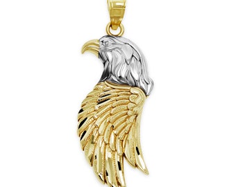 14k REAL Yellow Gold Eagle Charm Pendant 14k REAL Yellow Gold Eagle Charm Pendant