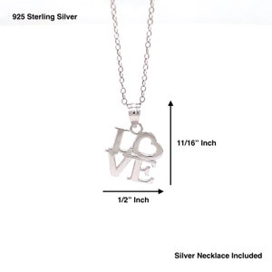 LOVE NECKLACE ADJUSTABLE SILVER
