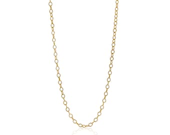 10 Karat Solid Gold Chain - 17 inch Gold Chain