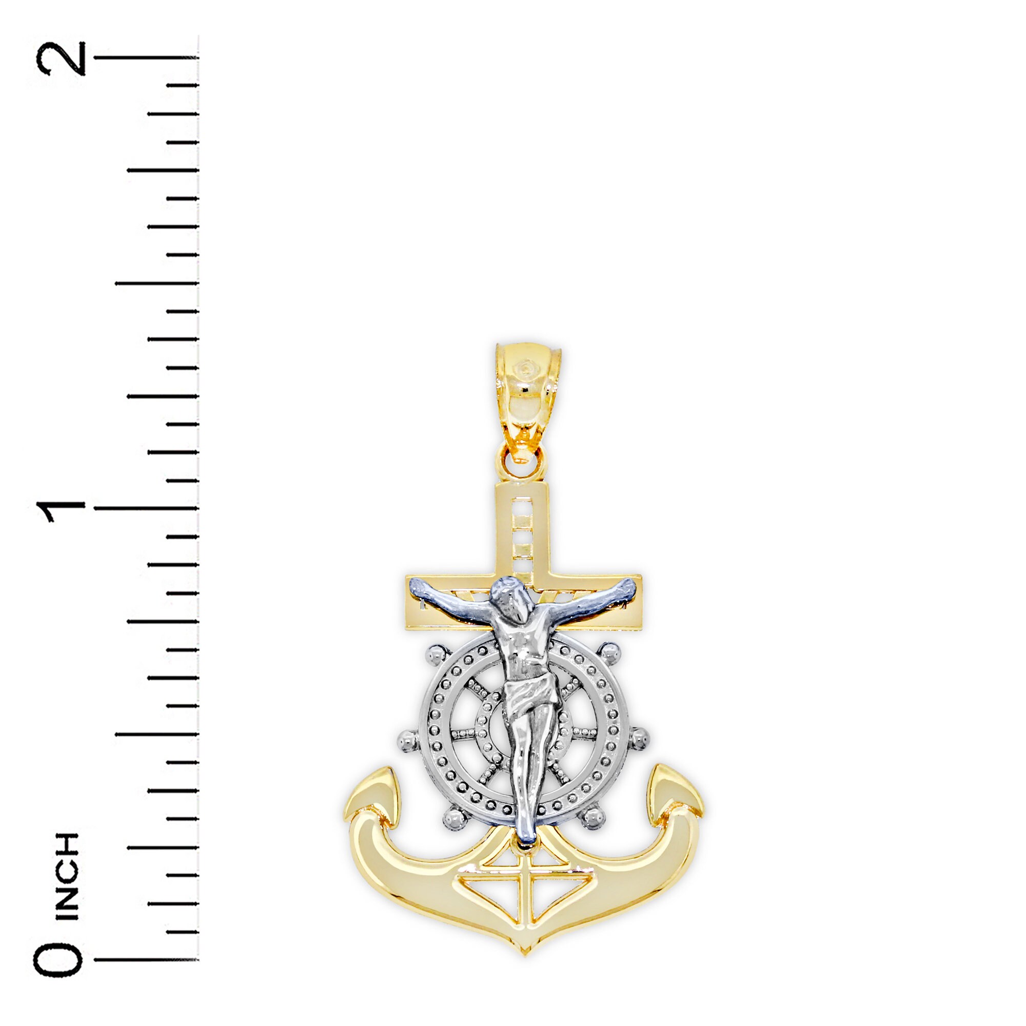 Gold Men's Mariners Cross 14 Karat Solid Gold Mariners Etsy UK