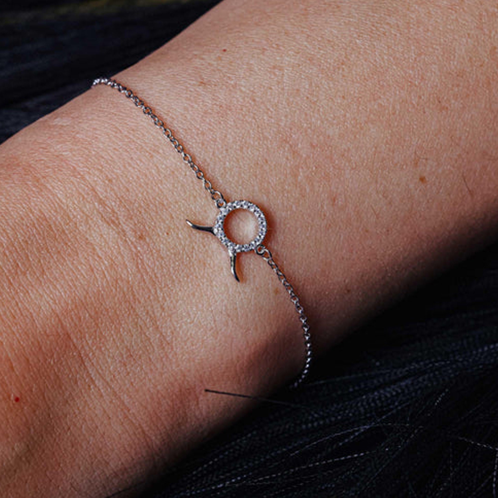 Anello Zodiaco In Argento 925 - Zirconi, Regolabile, 12 Costellazioni - Foto 2