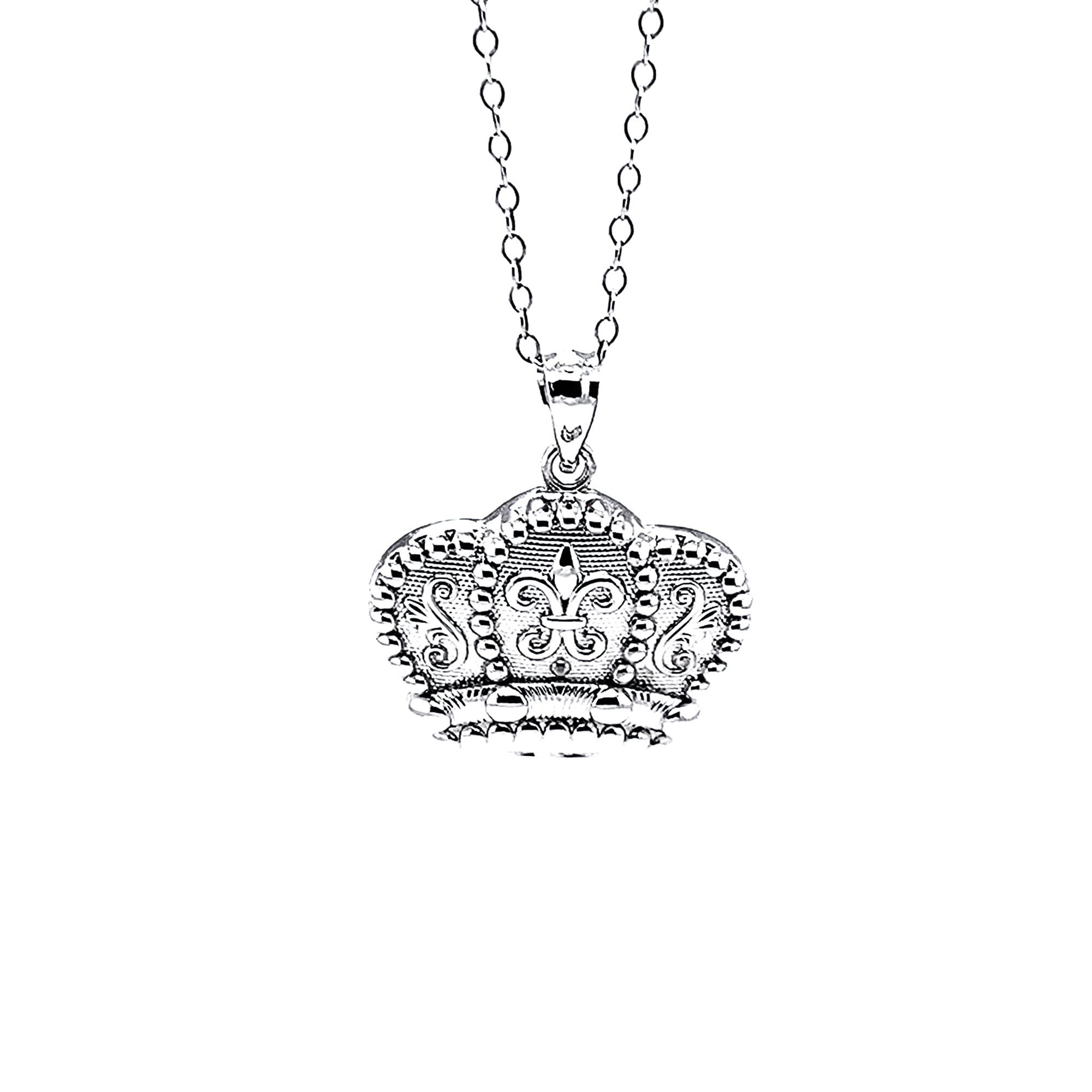 Sterling Silver Authentic Tiffany & Co. Crown Pendant – Exeter Jewelers