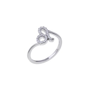 Leo Zodiac Ring - Silver Hororscope Zodiac - 925 Sterling Silver - Astrology - 12 Constellation - Statement Ring - Cubic Zirconia Stones