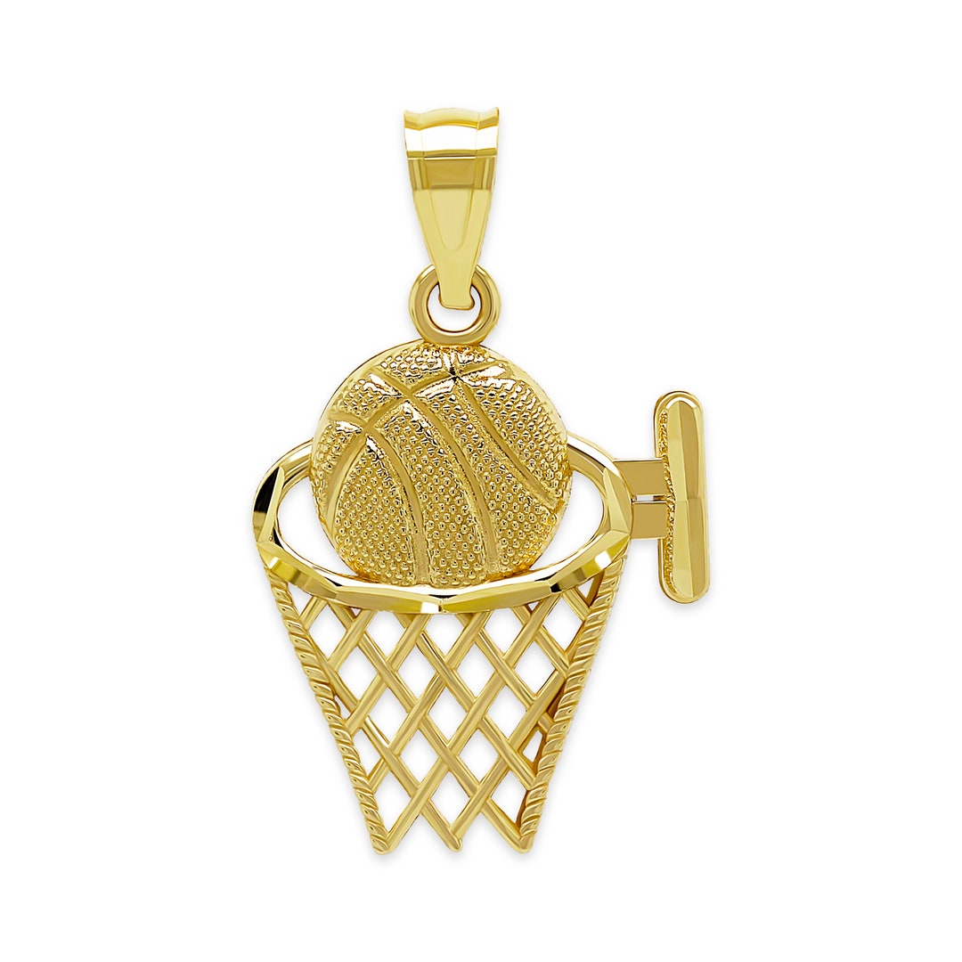 Collar Con Colgante De Baloncesto/joyería Deportiva Para Hombre Hip Hop