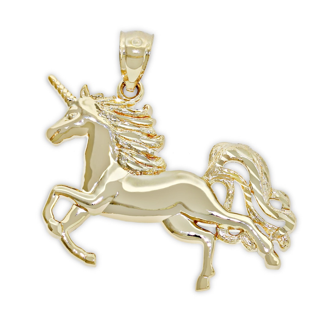 Gold Unicorn Locket Charm main image 1