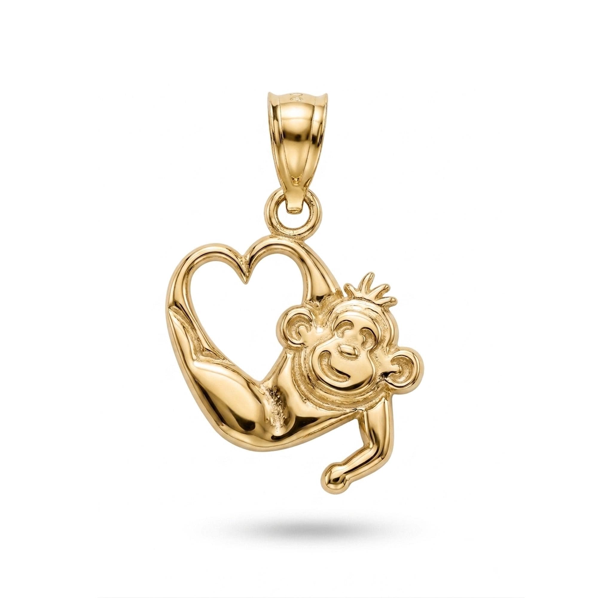 Gold Monkey Necklace - Etsy
