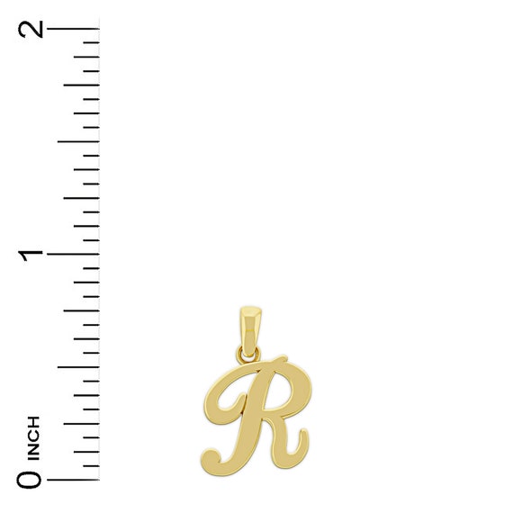 Gold Initial Letter r Charm Letter R Pendant 14 Karat Solid Gold With Optional Gold Chains Etsy UK